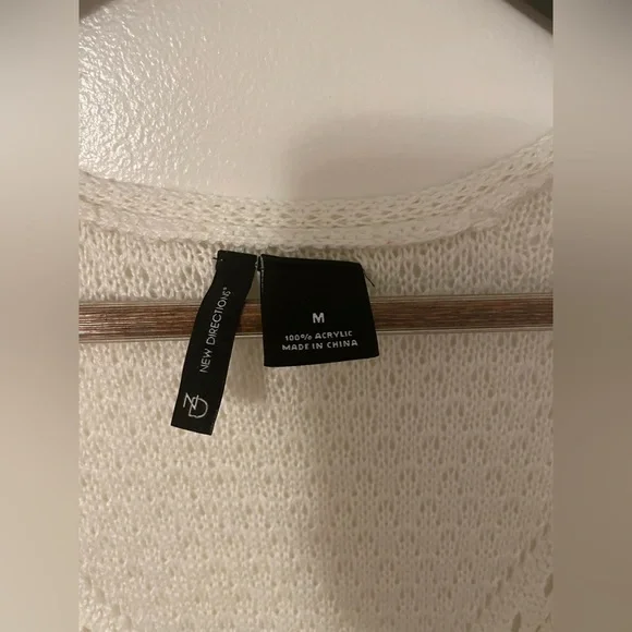 New Directions Crochet Open-Front Coastal Cowgirl Sweater Vest Cardigan - Picture 2 of 5